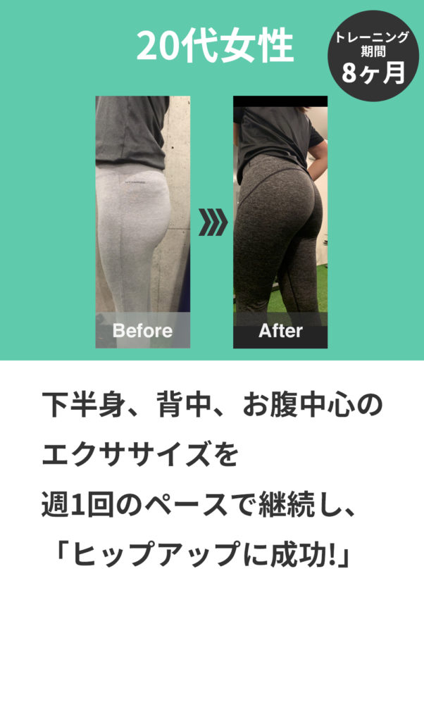 Shibuya Fitness Sharezでヒップアップに成功